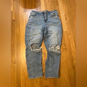 American Eagle Outfitters Curvy Mom Distressed Jeans